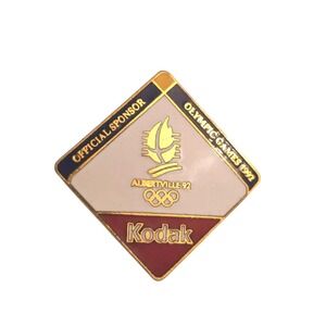 Kodak 1992 Albertville Winter Olympic Games‎ Official Sponsor Enamel Lapel Pin